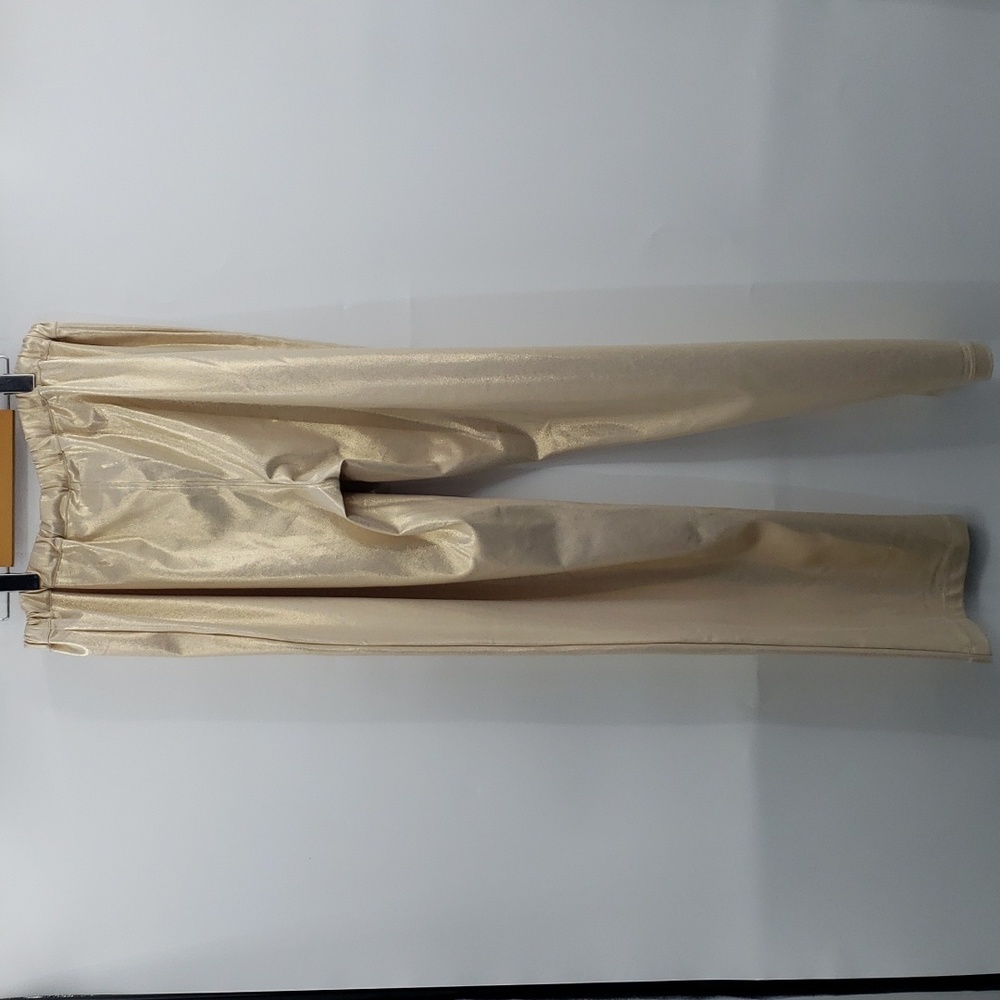 COPY - AEXAE metallic high rise wide leg trousers in gold size medium - Picture 7 of 9